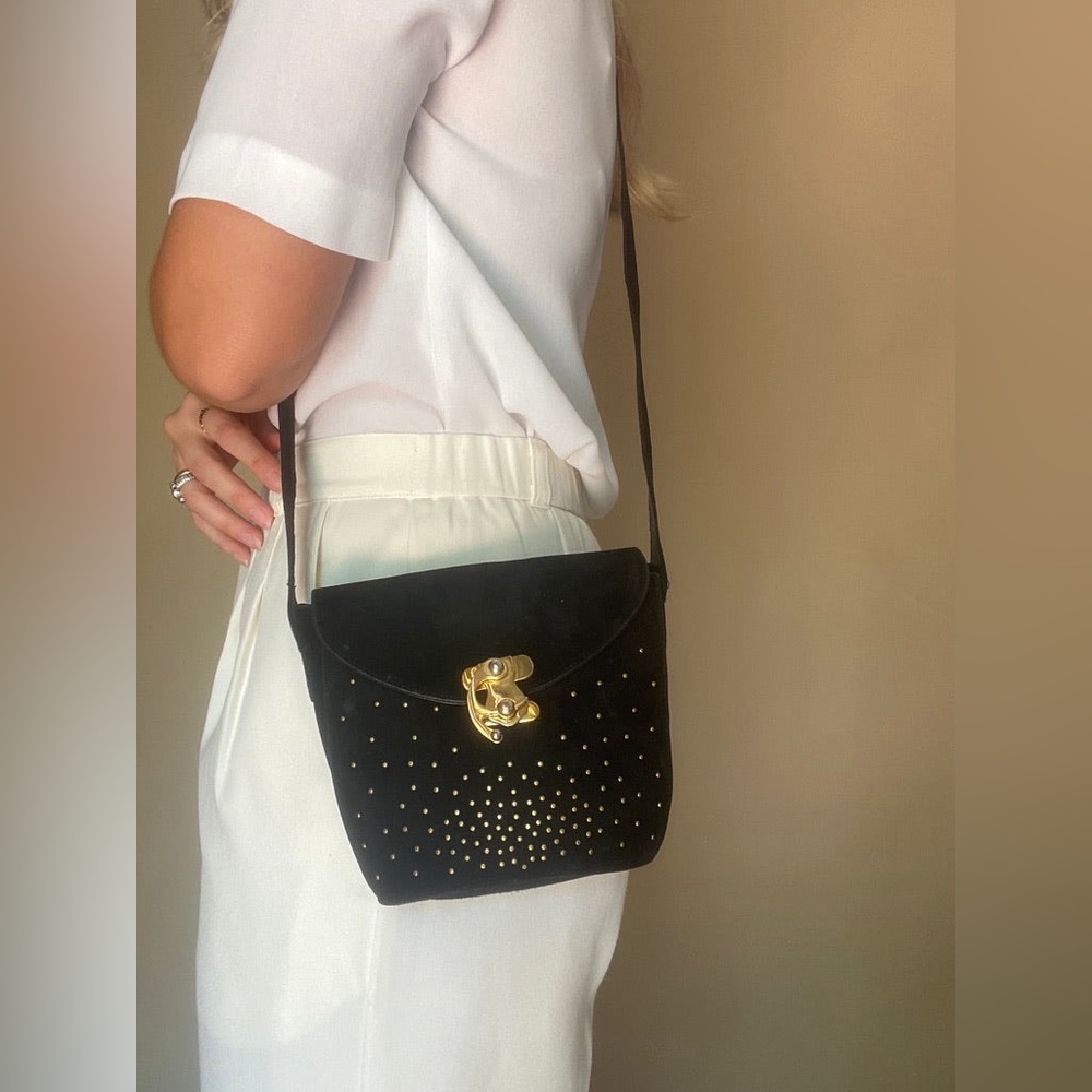 Authentic Vintage Stuart Weitzman Suede Bag